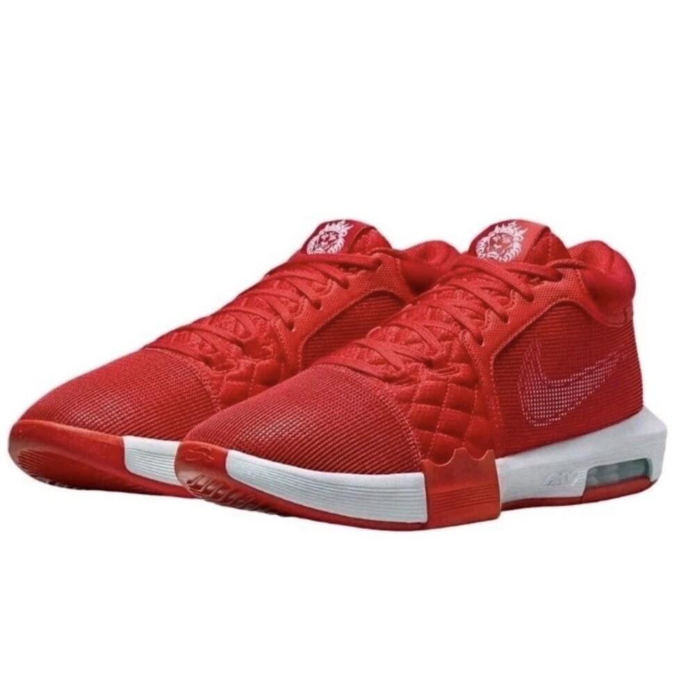 Mens Size 8 Nike Lebron Witness 8 TB Red White Basketball Shoes FB9944 600 New